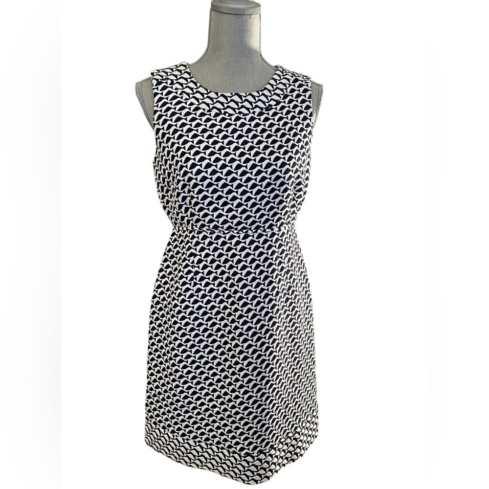 Vineyard Vines Geo Fish Navy Blue Dress 0960